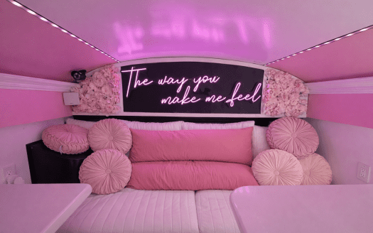 Roshan's Pretty in Pink Skoolie For Sale Turnkey & Delivered!