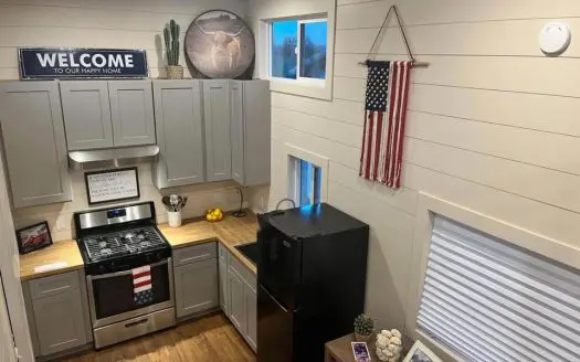 Clyde's Brand New Tiny Home For Sale Main Bed + Loft!