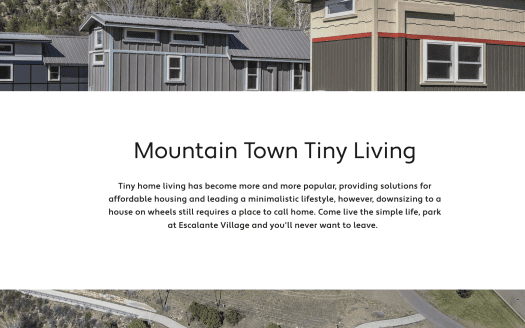 Escalante Village Tiny Home Community