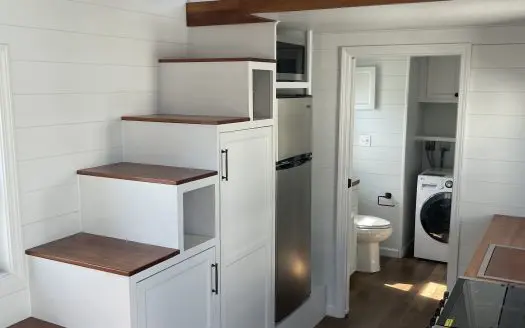 SOLD Steve's Light Filled Tiny Home on Wheels