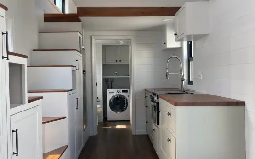 SOLD Steve's Light Filled Tiny Home on Wheels