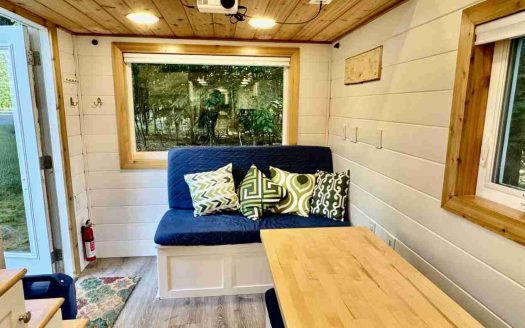 SOLD Mike's Tiny Home For Sale – Off Grid Ready – Light Filled