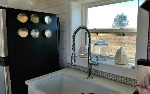 SOLD Pink Custom Container Tiny Home, Move-in Ready!