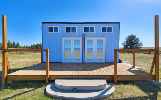 SOLD Pink Custom Container Tiny Home, Move-in Ready!