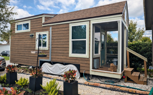 SOLD Sarah's RVIA Turnkey Tiny Home on Wheels delivered from Florida!