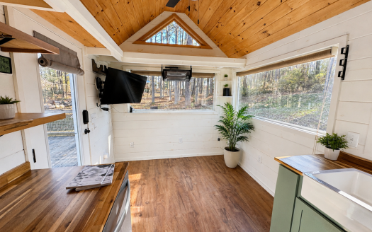 SOLD Maegen’s Mountain Escape Tiny Home on Wheels, Move-In Ready!