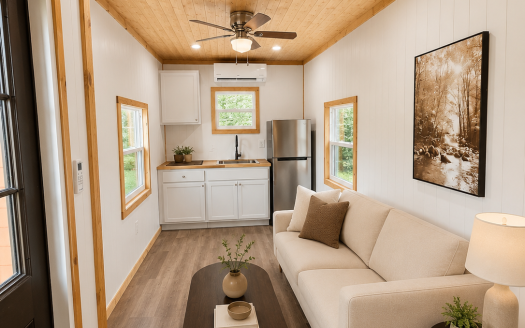 Jeff's Orange Blossom Tiny Home with Main Floor Bedroom, Open to Offers (Delivery Included)