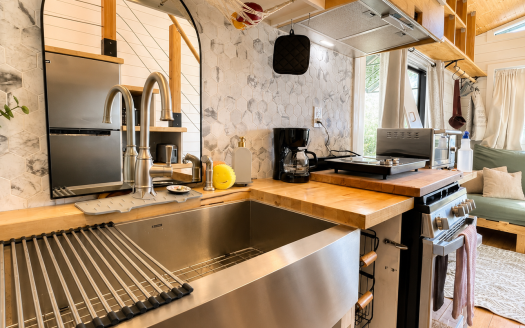 Move-In-Ready Tiny Home with King Loft, Solar Backup and Full Furnishings