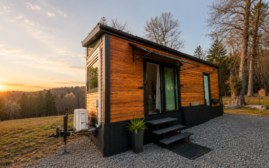Move-In-Ready Tiny Home with King Loft, Solar Backup and Full Furnishings