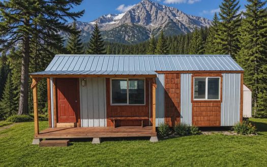 Single loft tiny house on wheels. Deer Lodge Montana