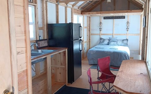 Single loft tiny house on wheels. Deer Lodge Montana