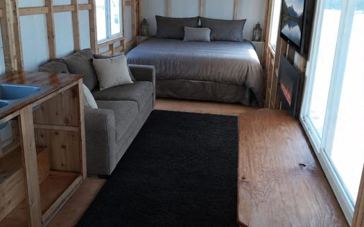 Single loft tiny house on wheels. Deer Lodge Montana