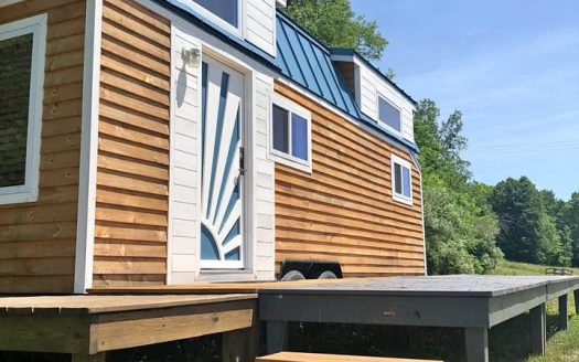Bright New Tiny Home on Wheels with Lofted Bedroom in McMinnville Tennessee